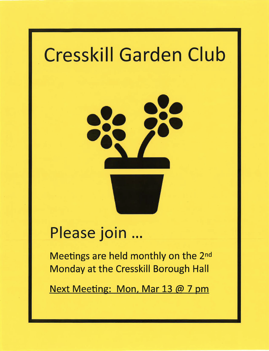 garden club meeting flyer